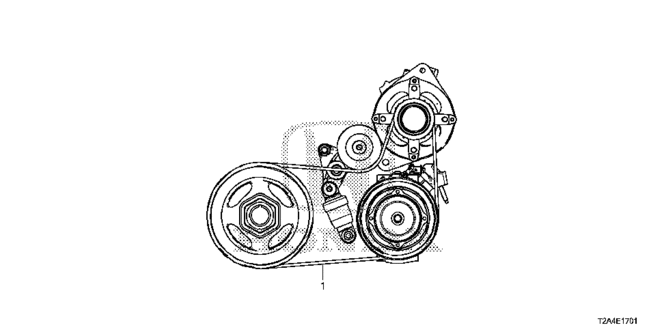 ENGINE/ALTERNATOR BELT (V6) for 2013 Honda ACCORD SEDAN #1