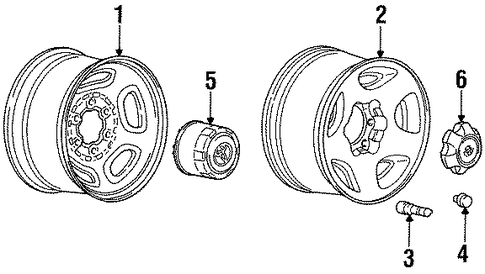 FRONT SUSPENSION/COVERS & TRIM for 1996 Toyota Land Cruiser #1