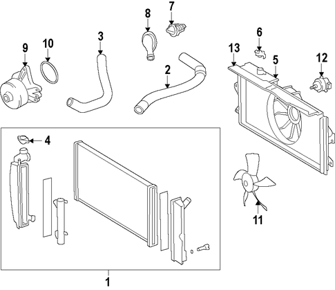 COOLING SYSTEM/COOLING SYSTEM for 2016 Toyota Corolla #1