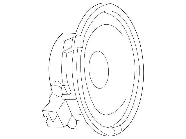12762991 Деталь QTR PNL SPEAKER, LEFT