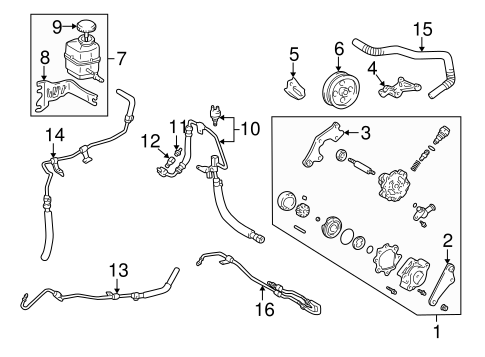 STEERING/PUMP & HOSES for 1999 Toyota Solara #1