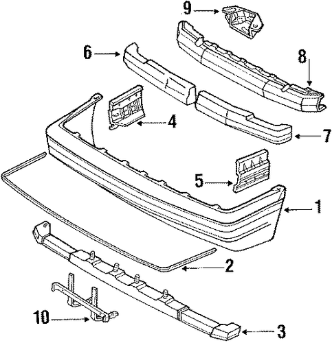 Tracer BUMPER ASSEMBLY