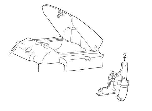 Engine/Engine Appearance Cover for 2001 Ford F-350 Super Duty #1