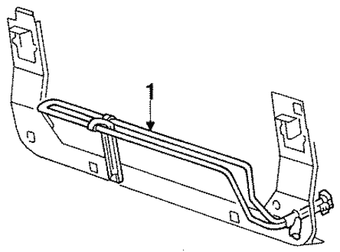 Cooling System/Power Steering Oil Cooler for 1996 Ford Mustang #1