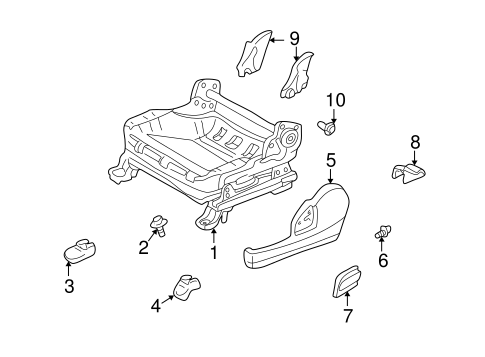 BODY/TRACKS & COMPONENTS for 2002 Toyota Prius #1