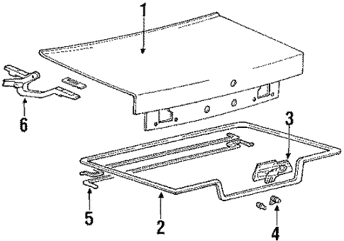 Trunk for 1993 Hyundai Sonata #0