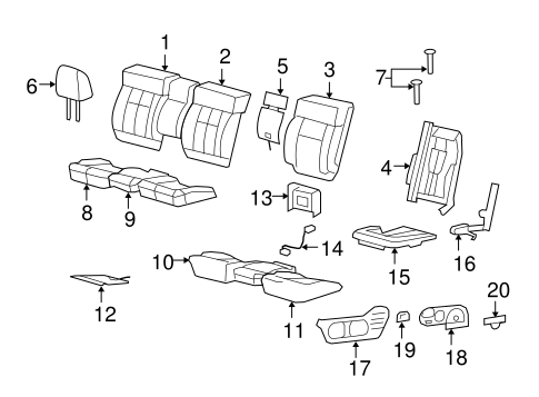 Body/Front Seat Components for 2004 Ford F-150 #3
