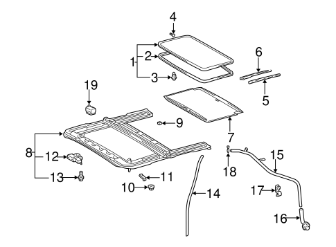 ELECTRICAL/SUNROOF for 2005 Toyota 4Runner #1