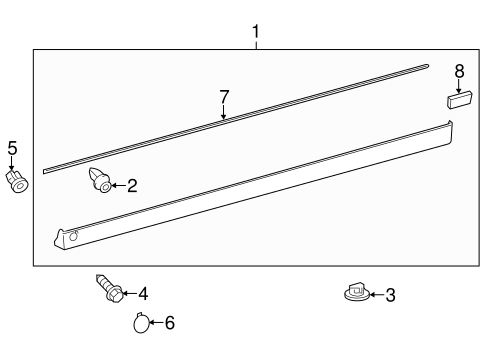 BODY/EXTERIOR TRIM - PILLARS for 2013 Toyota Yaris #1