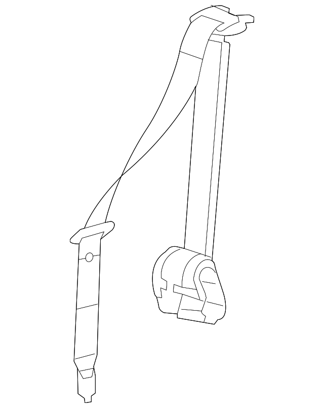 19121848 Деталь CENTER BELT ASSY