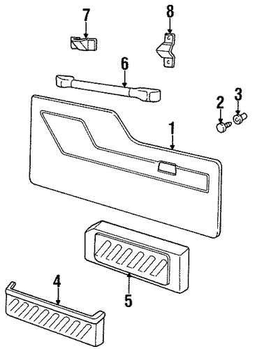 Discovery INTERIOR TRIM - BACK DOOR