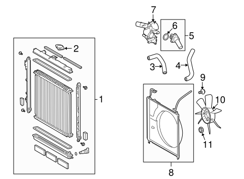 COOLING SYSTEM/COOLING FAN for 2010 Toyota Tundra #1