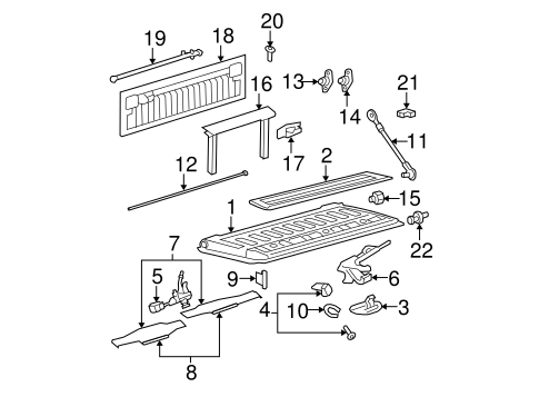 Body/Tail Gate for 2009 Ford F-350 Super Duty #1