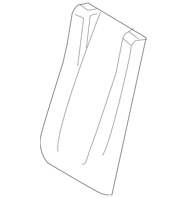 LR008453 Деталь SEAT BACK COVER, RIGHT
