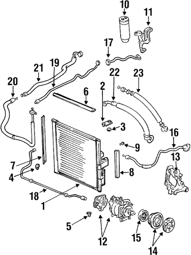 OEM Honda 80341-SR1-A11 - AC Line OEM Honda 80341-SR1-A11 - AC Line