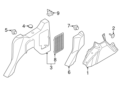 Transit Connect INTERIOR TRIM - SIDE PANEL 6