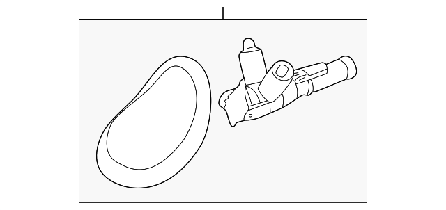XR82212 Деталь WASHER NOZZLE, LEFT