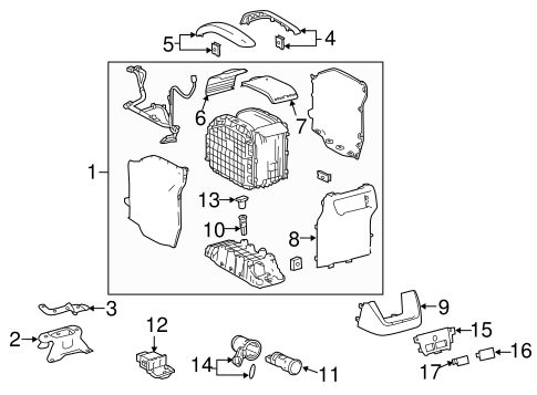 BODY/CONSOLE for 2014 Toyota Highlander #1