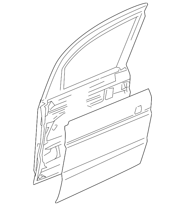 BDA490380 Деталь DOOR SHELL, RIGHT