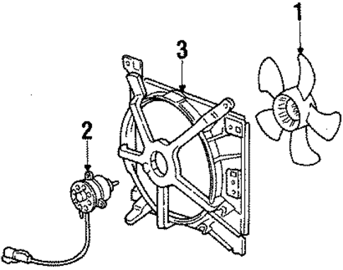 1987 Honda ACCORD SEDAN LX Fan Motor - (19030PH7013) 1987 Honda ACCORD SEDAN LX Fan Motor - (19030PH7013)