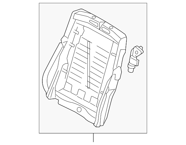 HFA000162 Деталь SEAT BACK FRAME, RIGHT