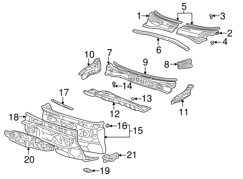 Cowl for 2001 Toyota Prius #0