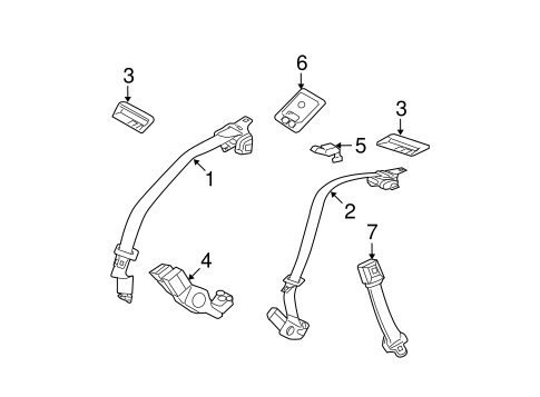 Milan REAR SEAT BELTS