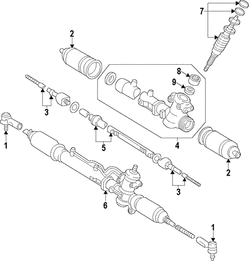 Steering/Steering Gear & Linkage for 2002 Toyota Solara #2