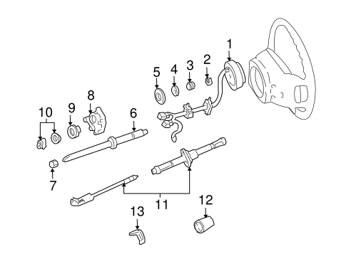 Steering/Shaft & Internal Components for 2003 Ford F-150 #2