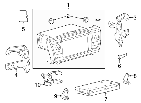 BODY/NAVIGATION SYSTEM COMPONENTS for 2016 Toyota Corolla #1