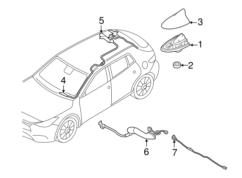 Antenna & Radio for 2018 Infiniti QX30 #1