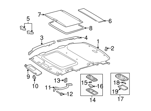 BODY/INTERIOR TRIM - ROOF for 2006 Scion xA #1