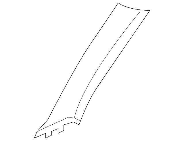 30787229 WINDSHIELD PILLAR TRIM, RIGHT