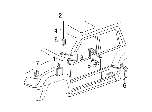 ELECTRICAL/RIDE CONTROL COMPONENTS for 2004 Toyota 4Runner #1
