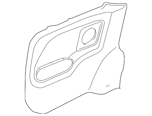 ENB500170WTG Деталь QTR TRIM PANEL, LEFT