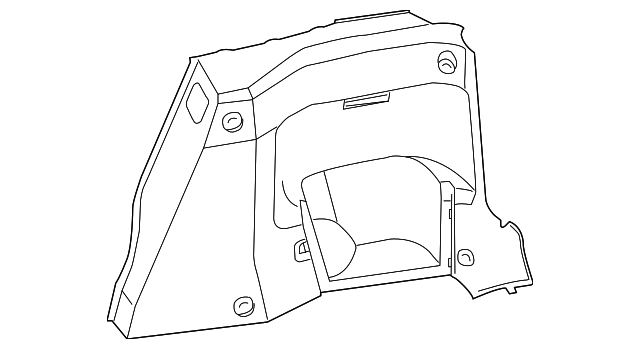 ERD000100LPR Деталь REAR TRIM PANEL, RIGHT