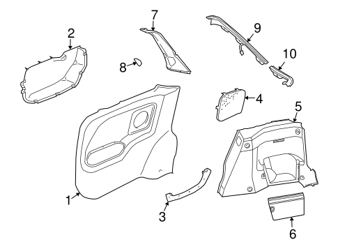 Freelander INTERIOR TRIM - QUARTER PANELS 2