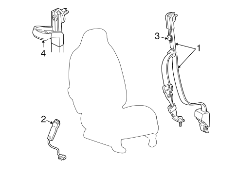 F-350 Super Duty FRONT SEAT BELTS