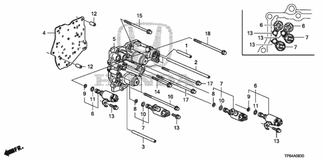 AT Accumulator Body (V6) (-'12) for 2011 Honda Accord Crosstour #0