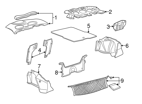 Taurus INTERIOR TRIM - REAR BODY
