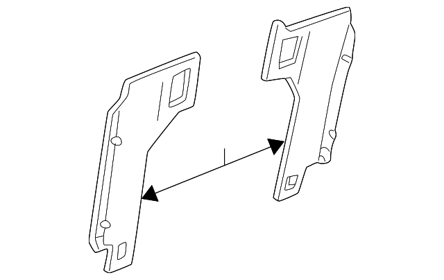 YF1Z-54668A32-AAA Деталь SEAT BACK COVER, RIGHT