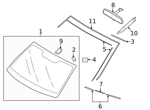 Reveal Moldings for 2020 Subaru Legacy #0