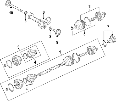 Cayenne AXLE SHAFTS & JOINTS