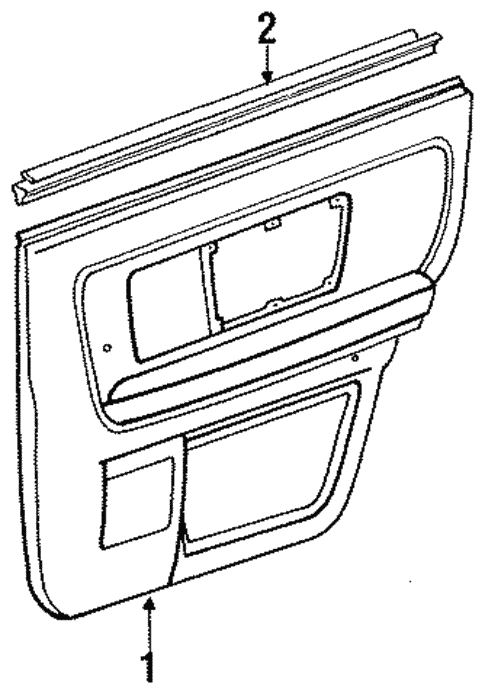 Interior Trim - Rear Door for 1989 Lincoln Continental #0