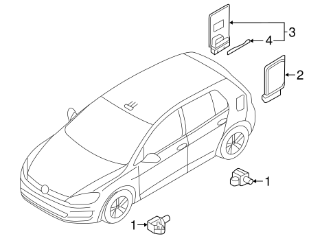 Electrical Components for 2017 Volkswagen Golf #1