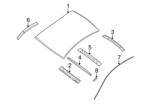 Body/Roof & Components for 2012 Nissan Altima #4
