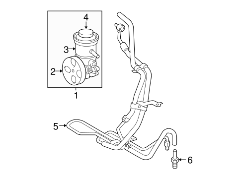 STEERING/PUMP & HOSES for 2012 Toyota Tacoma #1