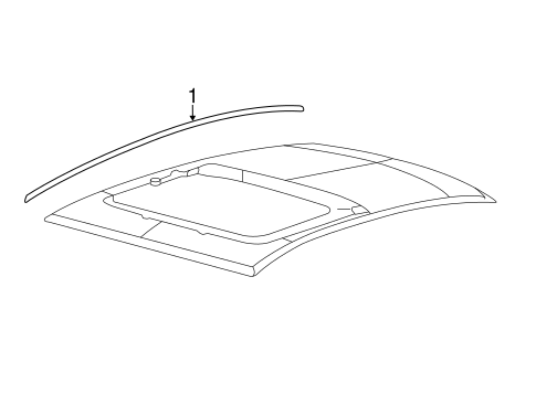 MKZ EXTERIOR TRIM - ROOF