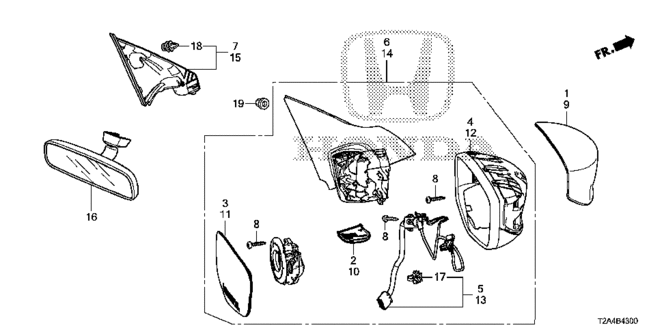 INTERIOR / BUMPER/MIRROR (1) for 2014 Honda ACCORD SEDAN #1