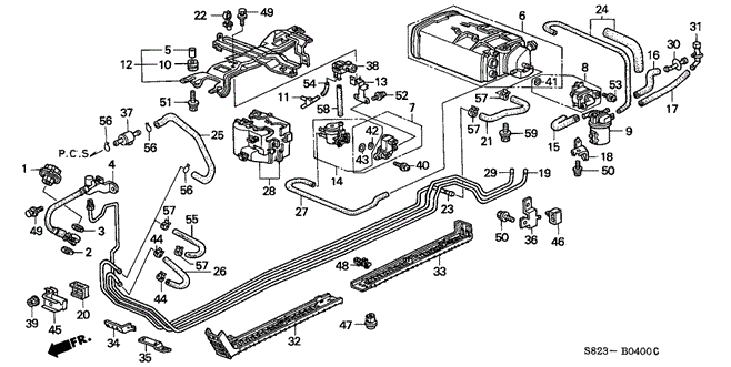 1998 Honda ACCORD COUPE EX (V6) JOINT, DRAIN BYPASS TUBE - (17743S84A01) 1998 Honda ACCORD COUPE EX (V6) JOINT, DRAIN BYPASS TUBE - (17743S84A01)